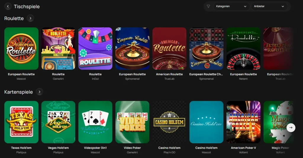 Tischspiele.